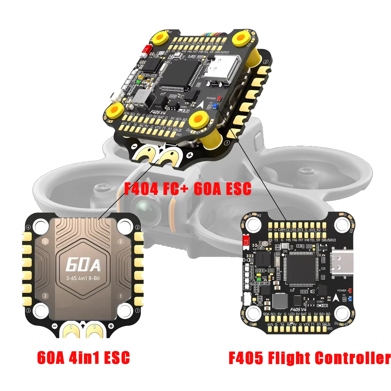Speedybee F405 V4 Bls 55A Stack - SpeedyBee F405 V4 Stack + BLS