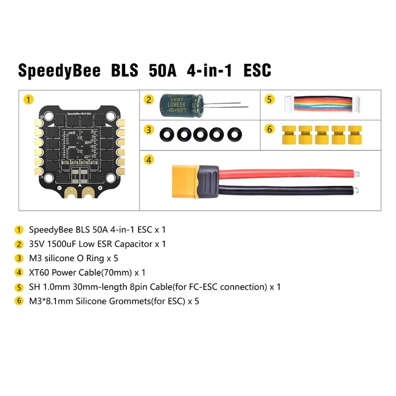 SpeedyBee F405 V3/V4 FC ESC St - Speedybee F405 V4 Bls 55A Stack ulasan dan harga